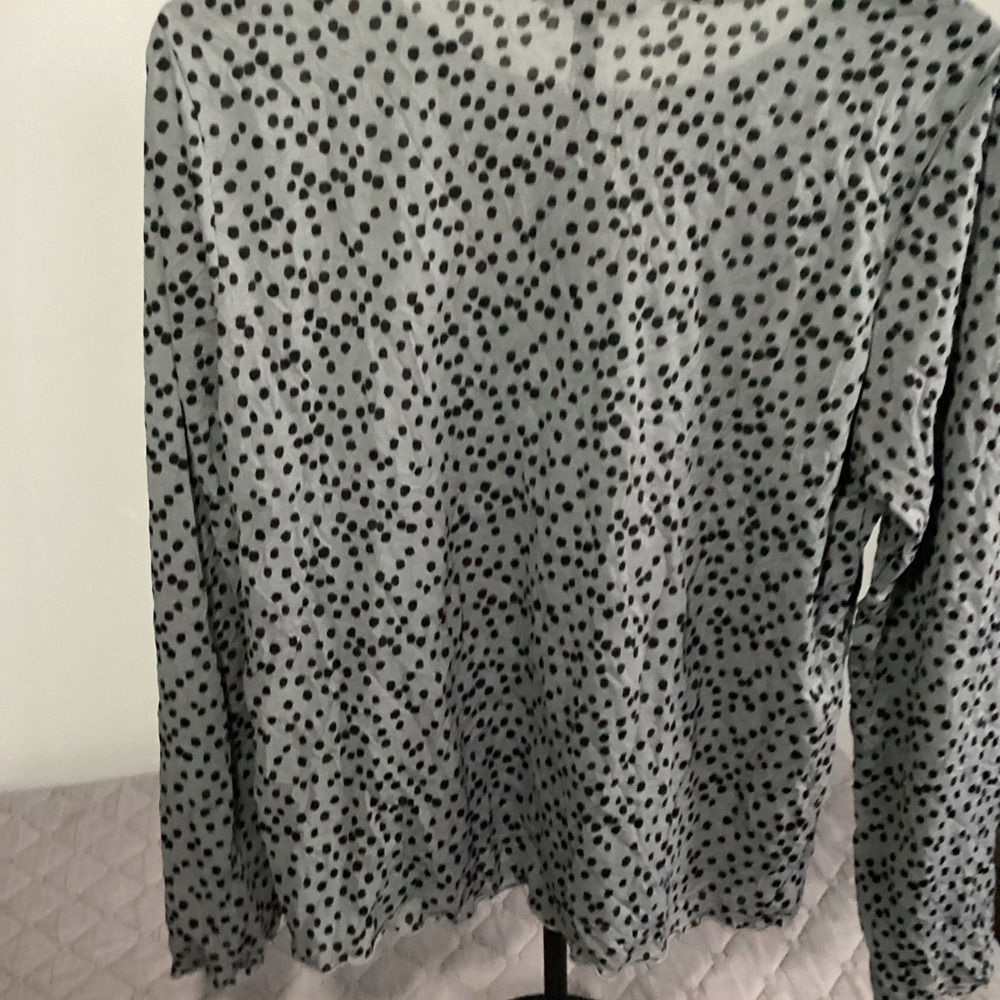 Chalet et Cici Top Med Dalmation Print Grey And Black - Picture 11 of 11